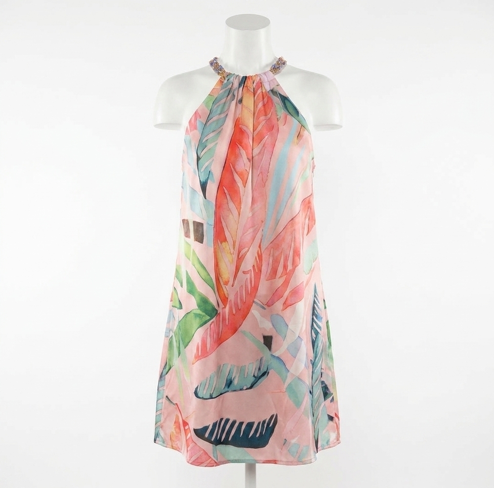 NEW SINCERELY OURS elsa sorbet mini dress in pink